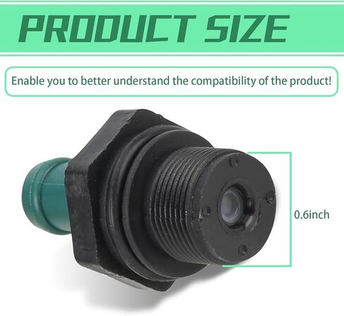 PCV Valve for Car, One Way Crankcase Forced Ventilation Valve, OEM #111810EA200 118106N202 118106N201 1181-1KC0A Parts, Compatible with Nissan Infiniti (Black & Green) in Saudi Arabia