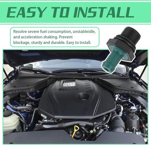PCV Valve for Car, One Way Crankcase Forced Ventilation Valve, OEM #111810EA200 118106N202 118106N201 1181-1KC0A Parts, Compatible with Nissan Infiniti (Black & Green) in Saudi Arabia