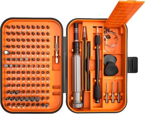 Precision Screwdriver Set – Magnetic Electronics Repair Tool Kit with 3 S2 Long Steel Bits, Laptop Screwdriver Set for Phone, Computer, Game Console, Camera, Eyeglass, Watch, and DIY Projects in Saudi Arabia