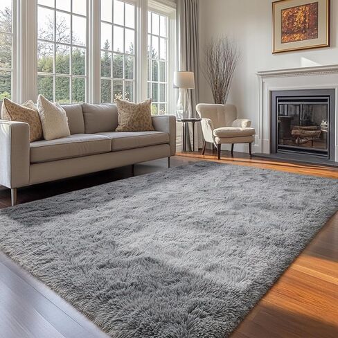 5 x 7 Fluffy Area Rug for Living Room, Shag Area Rugs for Bedroom, Soft Fuzzy Rug Non-Shedding Indoor Plush Carpet for Kids Bedroom Nursery Dorm Home Decor in Saudi Arabia