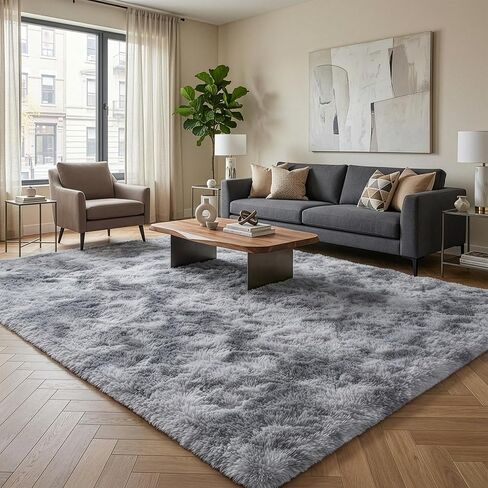 5 x 7 Fluffy Area Rug for Living Room, Shag Area Rugs for Bedroom, Soft Fuzzy Rug Non-Shedding Indoor Plush Carpet for Kids Bedroom Nursery Dorm Home Decor in Saudi Arabia