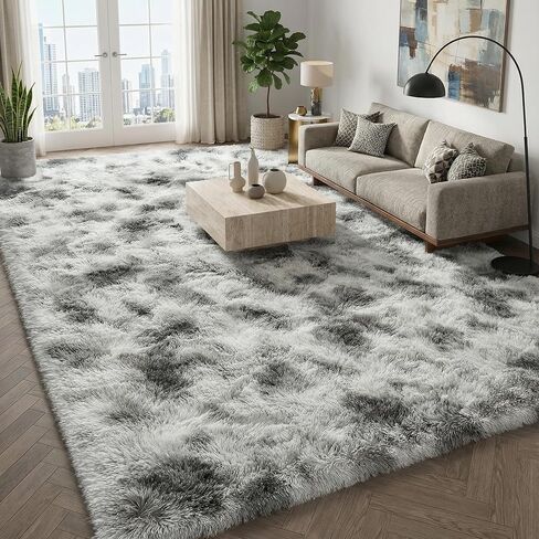 5 x 7 Fluffy Area Rug for Living Room, Shag Area Rugs for Bedroom, Soft Fuzzy Rug Non-Shedding Indoor Plush Carpet for Kids Bedroom Nursery Dorm Home Decor in Saudi Arabia