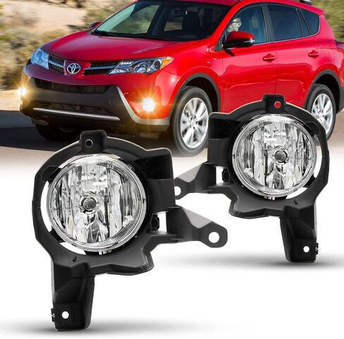 استبدال مجموعة مصابيح الضباب لسيارة Toyota Rav4 2013-2015 مع مصابيح الهالوجين H16-3 12V 19W (عدسة واضحة) in Saudi Arabia