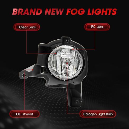 استبدال مجموعة مصابيح الضباب لسيارة Toyota Rav4 2013-2015 مع مصابيح الهالوجين H16-3 12V 19W (عدسة واضحة) in Saudi Arabia