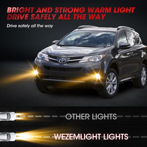 استبدال مجموعة مصابيح الضباب لسيارة Toyota Rav4 2013-2015 مع مصابيح الهالوجين H16-3 12V 19W (عدسة واضحة) in Saudi Arabia