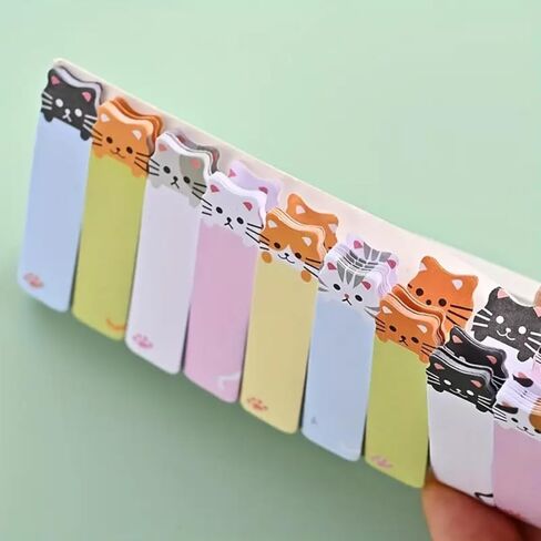 150 Sheet Cute Cat Sticky Notes, Creative Self-Adhesive Index Tab, Memo Pad for Page Marking Office Accessories in Saudi Arabia