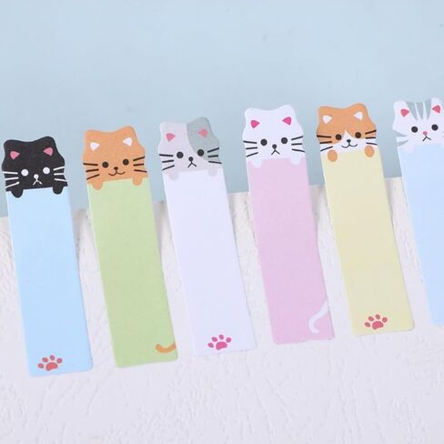 150 Sheet Cute Cat Sticky Notes, Creative Self-Adhesive Index Tab, Memo Pad for Page Marking Office Accessories in Saudi Arabia
