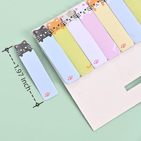 150 Sheet Cute Cat Sticky Notes, Creative Self-Adhesive Index Tab, Memo Pad for Page Marking Office Accessories in Saudi Arabia