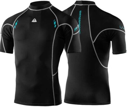 Waterproof Mens R30 Short Sleeve Rash Guard in Kuwait