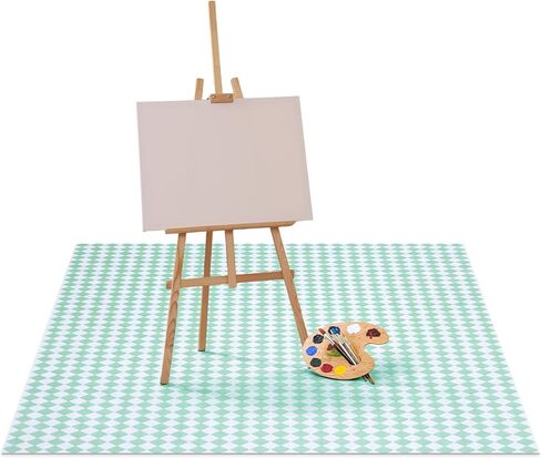 Drydiet 55x70 Inch Extra Large Craft Mat for Painting - Lightweight Nonstick Nonslip Oilproof Waterproof Floor Pad, Machine Washable & Rollable(Gray, Plain) in Saudi Arabia