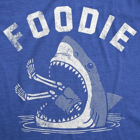 Mens Funny T Shirts Foodie Sarcastic Shark Attack Graphic Novelty Tee for Men in Saudi Arabia