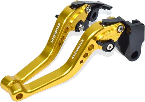 Compatible with Kawasaki W230 Meguro S1 2025 Short Brake Lever Clutch Lever, CNC Aluminum Alloy Made (Titanium) in Saudi Arabia