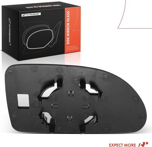 A-Premium Left Driver Side Non-Heated Mirror Glass with Backing Plate - Compatible with Chevrolet Equinox 2005-2009 & Pontiac Torrent 2006-2009 & Saturn Vue 2002-2007 - Exterior Side View Flat Mirror in Saudi Arabia