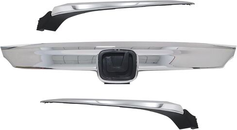 SecosAutoparts 3Pcs Upper Grille Front Grill W/Molding Compatible with Honda Accord Sedan 2018 2019 2020 Replace# 71122TVAA01, 71122-TVA-A01 in Saudi Arabia