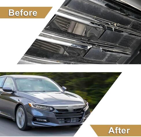 SecosAutoparts 3Pcs Upper Grille Front Grill W/Molding Compatible with Honda Accord Sedan 2018 2019 2020 Replace# 71122TVAA01, 71122-TVA-A01 in Saudi Arabia