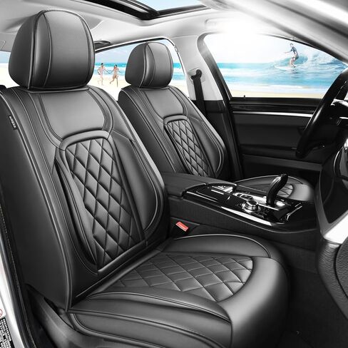 أغطية مقاعد السيارة Fit CX-30 لسيارة Mazda CX-30 2020-2025 2026 - جلد فاخر، مقاوم للماء، مسامي، وسادة مقعد واقية لجميع الأحوال الجوية ومتوافقة مع الوسادة الهوائية، مقعدان أماميان بيج in Kuwait