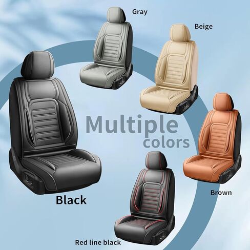 أغطية مقاعد السيارة Fit CX-30 لسيارة Mazda CX-30 2020-2025 2026 - جلد فاخر، مقاوم للماء، مسامي، وسادة مقعد واقية لجميع الأحوال الجوية ومتوافقة مع الوسادة الهوائية، مقعدان أماميان بيج in Kuwait