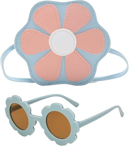 SOTOGO 2 قطع الفتيات الصغيرات حقيبة كروسبودي الأميرة محفظة مجموعة طفل محفظة لطيف الاطفال حقيبة يد الأزياء مكبرة للفتيات in Kuwait