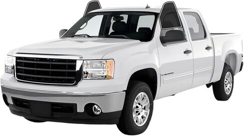 فيلم مسبق القطع أمامي ونوافذ ببابين، فيلم ملون للسيارات، حماية من أشعة الشمس، الخصوصية، مضاد للكسر، زجاج الكمبيوتر، أي ظل ملون لسيارة GMC Sierra 1500 Crew Cab 2007-2013 in Kuwait