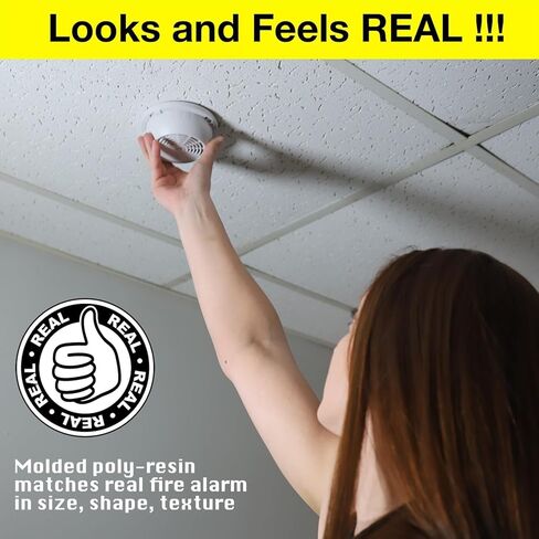 Decorative Fake Smoke Detector Diversions Safe Secret Container Hidden Compartment – Hidden Storage Security Solution for Money Jewelry Cash Watch Coins Car Keys Valuables and More (2 Packs) in Saudi Arabia