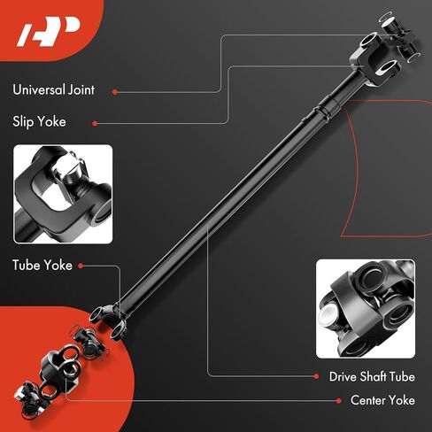 A-Premium Rear Complete Drive Shaft Prop Shaft Driveshaft Assembly Compatible with Ford Bronco 1978 5.8L, [Part Time 4WD, Automatic Transmission, With 3.00 Axle Ratio] in Saudi Arabia