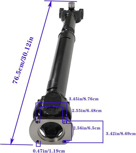 GXYWADY Front Driveshaft Prop Shaft Replacement for Ram1500 Ram2500 Ram3500 1994-2002 Replacement for 52105871AB, 938-159, 65-9106 in Saudi Arabia