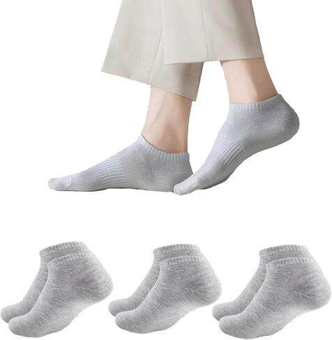 Ankle Socks for Men and Women Comfortable Breathable Mesh No Show Socks for Sports Casual Use, Available in 3,5 Pairs in Saudi Arabia