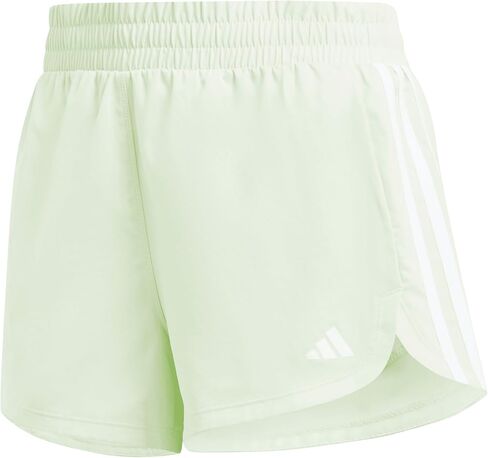 adidas Women's Pacer Training 3 Stripes Woven High Rise Shorts in Saudi Arabia
