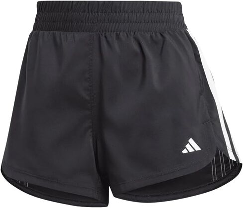adidas Women's Pacer Training 3 Stripes Woven High Rise Shorts in Saudi Arabia