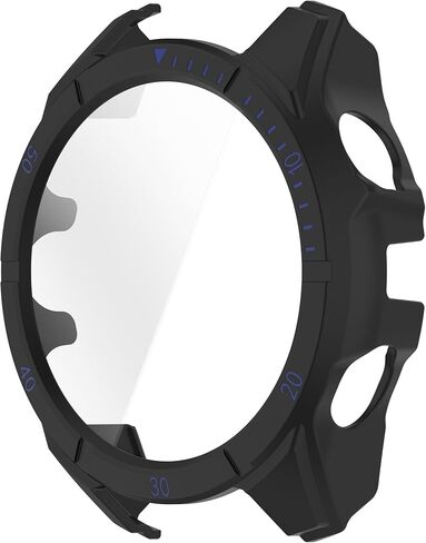 مخصص لحافظة حماية الشاشة Fenix ​​8X 51 مم حماية كاملة متوافقة مع Garmin Fenix ​​8X Solar/Fenix ​​8X Pro Solar/Fenix ​​8X Pro Sapphire Solar 51 مم (شفاف) in Saudi Arabia