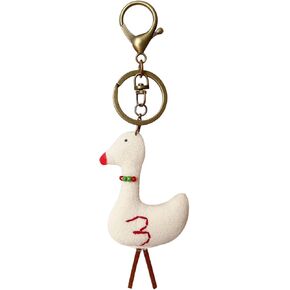 Vintage Handmade Fabric Keychain Fashion Creative Cartoon Backpack Handbag Charms Holiday Gifts For Boys & Girls in Kuwait