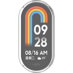 حافظة حماية شاشة FitTurn مكونة من قطعة واحدة متوافقة مع Xiaomi Band 10 9 Ceramic Edition/MI 8، حافظة حماية كاملة مطلية بمادة TPU الناعمة مقاومة للخدش لـ MI 10 9 Ceramic Edition/MI 8 (ذهبي) in Kuwait