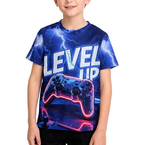 تي شيرت لعبة ريترو للأولاد، مستوحى من لعبة الفيديو الكلاسيكية، تي شيرت سريع الجفاف لمحبي ألعاب الأطفال، فكرة هدية عيد ميلاد للحفلات in Kuwait