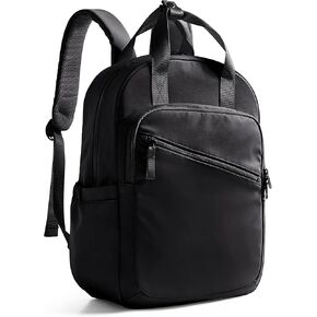 Women Backpack with 15.6" Laptop Sleeve for Travel, Work and College, Lightweight Water-resistant Backpack for Women with 8 Pockets, Black in Saudi Arabia