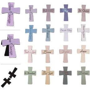 48 Pieces Magnetic Christian Religious Cross Bookmark Bible Verses Book Marks Magnet Inspirational Scripture Book Markers Page Clips Gifts for Women Student School Reading Party Favor,12 Styles in Kuwait