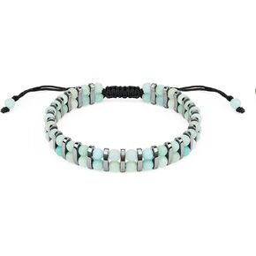 مجوهرات فنية من الكريستال الهيماتيت ذات صف مزدوج، سوار حماية ثلاثي 3 في 1 للرجال والنساء الروحانيين، هدية شفاء من الأحجار الكريمة الطبيعية in Kuwait