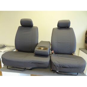 Durafit Seat Covers, Made to fit 2000-2004 Tundra Front 40/60 Split Seats with Fold Down Console. Black Automotive Fabric in Saudi Arabia