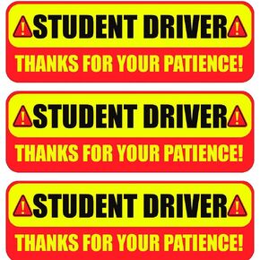 New Driver Student Driver Magnet – Reflective with 300ft Night Visibility, Removable HD Magnet for Cars and Windows – Weatherproof & Durable (10" x 3.25", 3-Pack) (New Driver) in Saudi Arabia