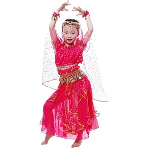 مجموعة زي الرقص الشرقي بأكمام قصيرة للفتيات من Astage ملابس رقص كرنفال in Kuwait