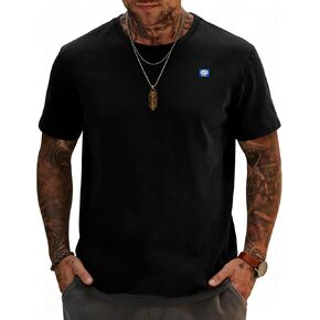 تي شيرت رجالي من Bealin بأكمام قصيرة ورقبة دائرية وطباعة تي شيرت كاجوال صيفي فضفاض مناسب للصيف in Kuwait