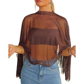 معطف نسائي من LILTWIST برأس مرتفع ومنخفض من الشيفون يلتف غطاء رأس شفاف متدفق وحفلات السهرة وحفلات الزفاف وحفلات الزفاف in Kuwait