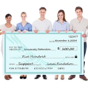 Giant Check | Large Fake Check Award For Presentations, Big Checks For Presentations, Oversized Dry Erase Blank Checks For Presentation - 30 x 16 in Kuwait