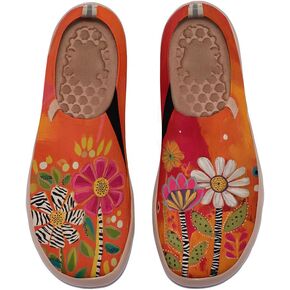 Women's Floral Art Slip On Loafers Breathable Kintted Walking Sneakers Machine Washable Quicky Dry Summer Shoes in Saudi Arabia