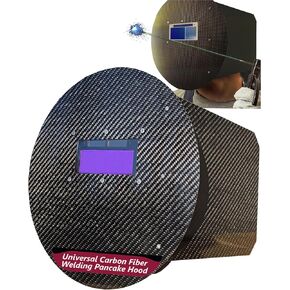 SturdyShape Pancake Welding Hood Helmet. Carbon Fiber Pipeliner Welding. The Welding Helmet Pancake Unique Design is The Easiest to Customise in The Market. in Kuwait