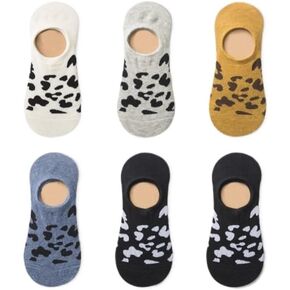 جوارب نسائية من cacacece بطبعة جلد الفهد - قبضة مضادة للانزلاق، رفيعة للغاية ومسامية للأحذية الرياضية والأحذية المسطحة والارتداء اليومي in Kuwait