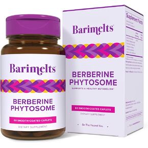 BariMelts Berberine Phytosome 550mg - كمية تكفي لمدة شهر واحد (60 كبسولة) - مكمل بربارين لعلاج السمنة بعد العملية in Kuwait