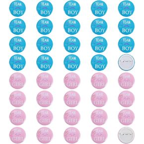 40 قطعة من دبابيس الكشف عن الجنس، دبابيس الفريق مقاس 1.8 بوصة للأولاد والبنات، أزرار وردية وزرقاء لاستحمام الطفل، هدايا حفلات إعلان الحمل in Kuwait