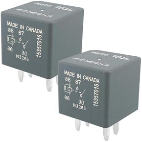 3F2T-14B192-CA (2-Pack) 12V 40A 4-Pin SPST مرحل طاقة السيارة متوافق مع Ford F150 Explorer Expedition يعمل على إصلاح عدم وجود بداية واستبدال مشكلات مضخة الوقود لـ 15357016 5L3Z-14N089-AA in Kuwait