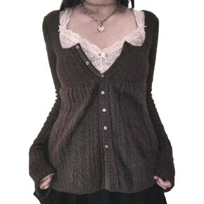 Coquette Clothes Coquette Sweaters Kawaii Sweater Cutecore Aesthetic Clothes Downtown Girl Clothes in Kuwait