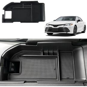 Middle Console Armrest Organizer Fit for Chevy Trax 2024 2025, Car Storage Box Accessories ABS Black Arm Rest Insert Organizer Secondary Tray Case in Kuwait